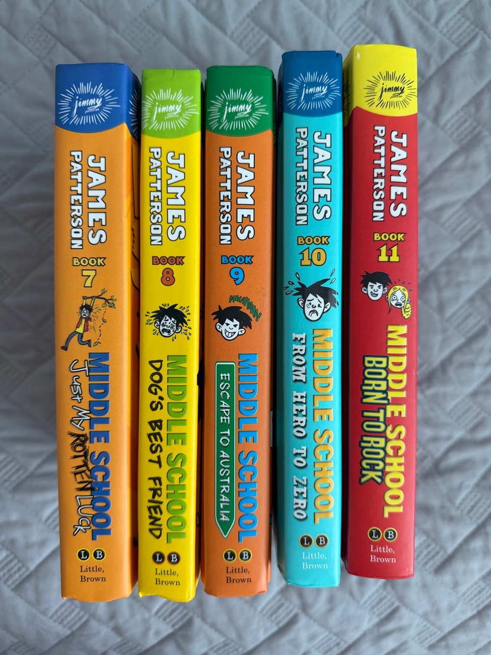 Middle School Book Set - 5 Hardcover Books by James Patterson